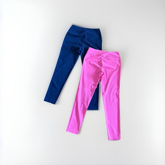Lilly Pulitzer Luxletic 28" Corso Pants Bundle - 4, Navy / Pink, Preppy Resort - Picture 3 of 11